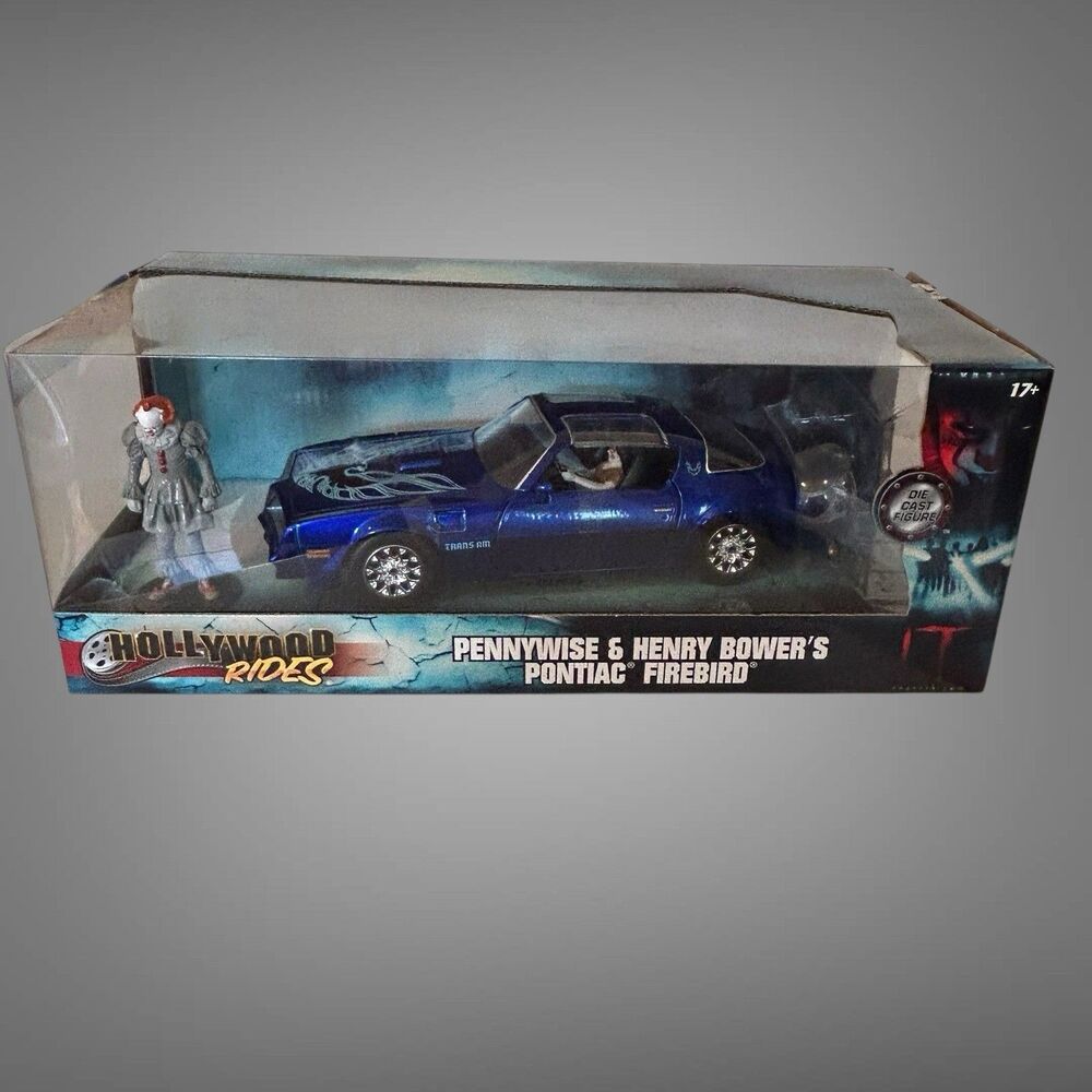 Jada IT Pennywise & Henry Bower's Pontiac Firebird 1:24 Scale Diecast Car